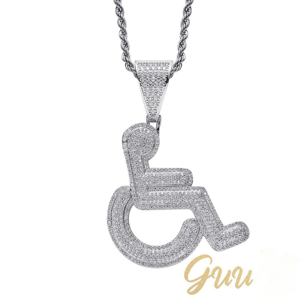 18K Gold-Plated Disabled Sign Necklace - The GUU Shop