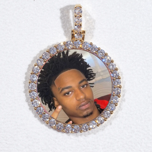 3D CIRCLE CUSTOM PICTURE PENDANT SMALL SIZE