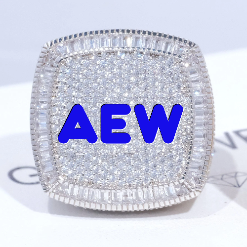 CUSTOM LETTER 3D ICED RING