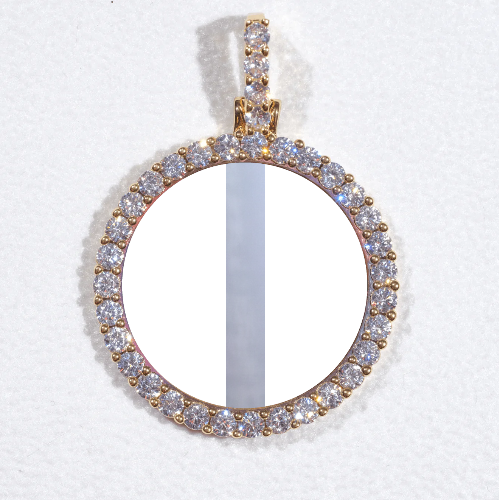 3D CIRCLE CUSTOM PICTURE PENDANT SMALL SIZE