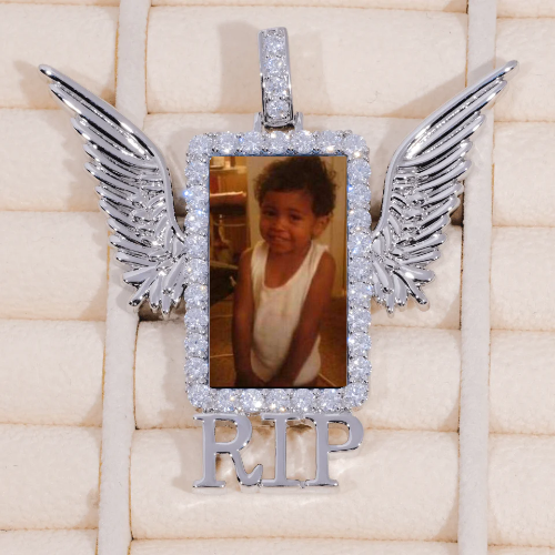 RIP WING 3D CUSTOM PICTURE PENDANT