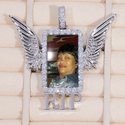 RIP WING 3D CUSTOM PICTURE PENDANT