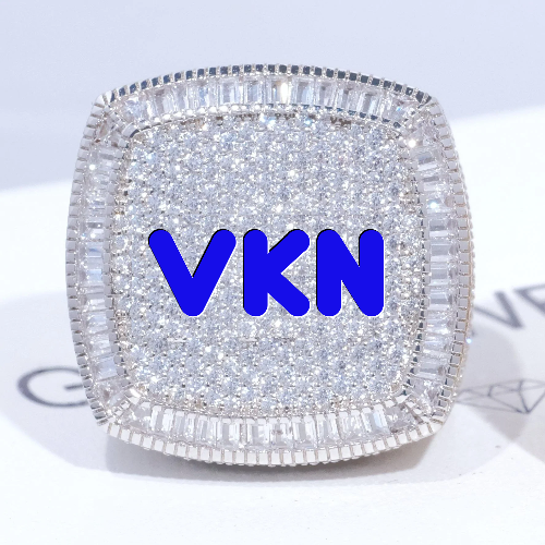 CUSTOM LETTER 3D ICED RING