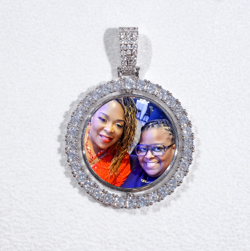 3D Spinning 2-Faced Custom Picture Pendant
