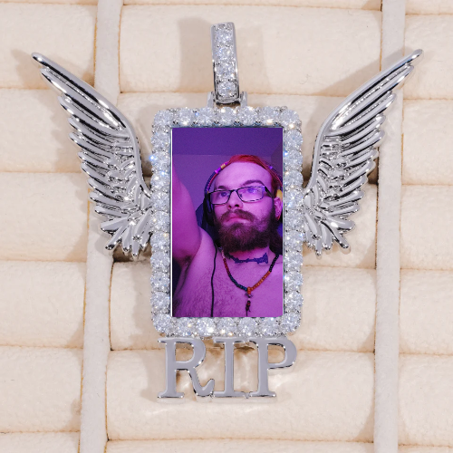 RIP WING 3D CUSTOM PICTURE PENDANT
