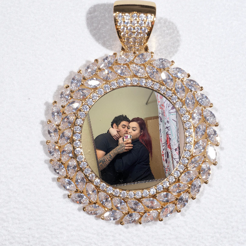 Large 3D Wheat Ear Custom Picture Pendant