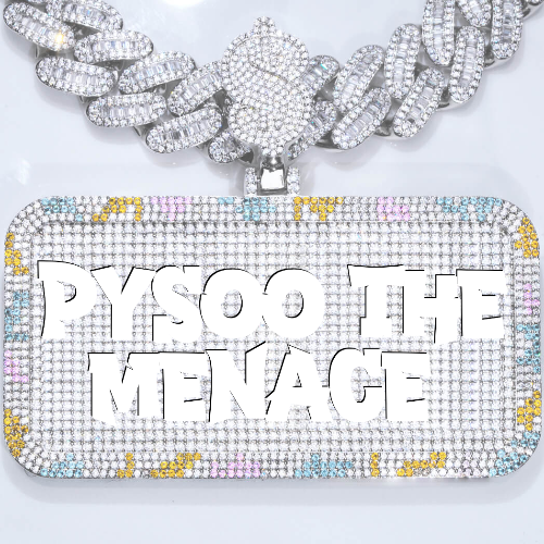 CUSTOM LETTER NECKLACE 3D COLORFUL SQUARE