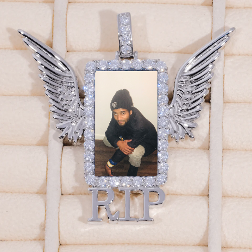 RIP WING 3D CUSTOM PICTURE PENDANT