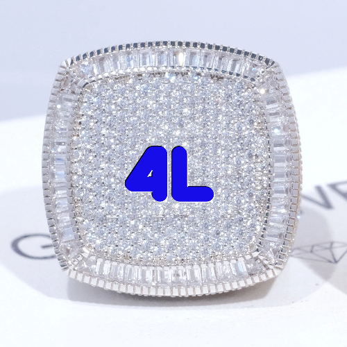 CUSTOM LETTER 3D ICED RING