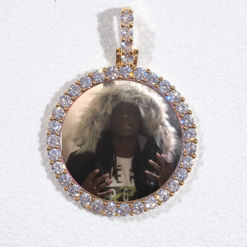 3D CIRCLE CUSTOM PICTURE PENDANT SMALL SIZE