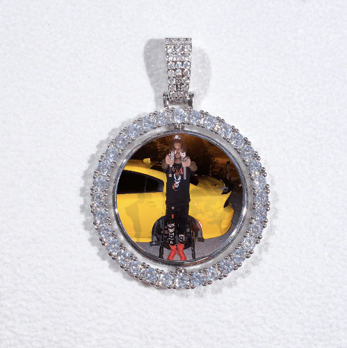 3D Spinning 2-Faced Custom Picture Pendant
