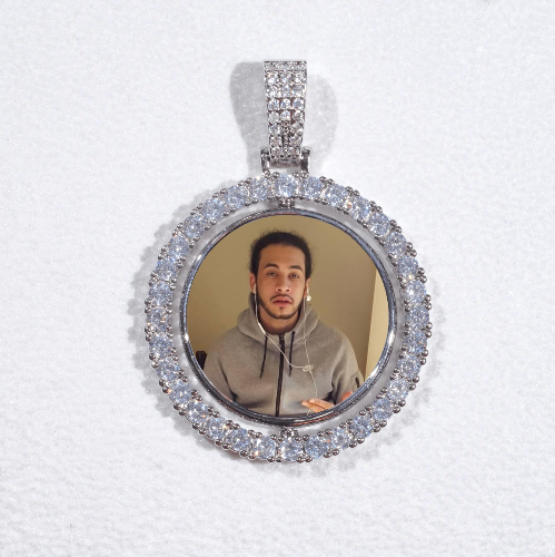 3D Spinning 2-Faced Custom Picture Pendant