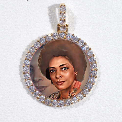 3D CIRCLE CUSTOM PICTURE PENDANT SMALL SIZE