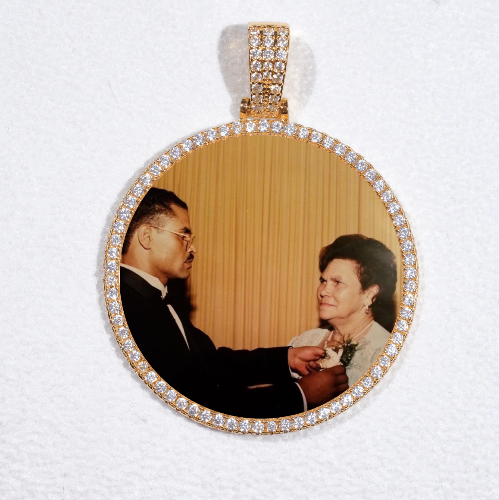 MEDIUM 3D CIRCLE CUSTOM PICTURE PENDANT
