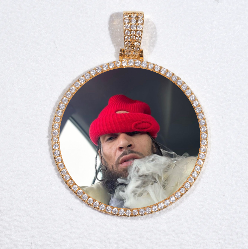MEDIUM 3D CIRCLE CUSTOM PICTURE PENDANT