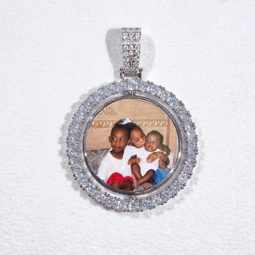 3D Spinning 2-Faced Custom Picture Pendant