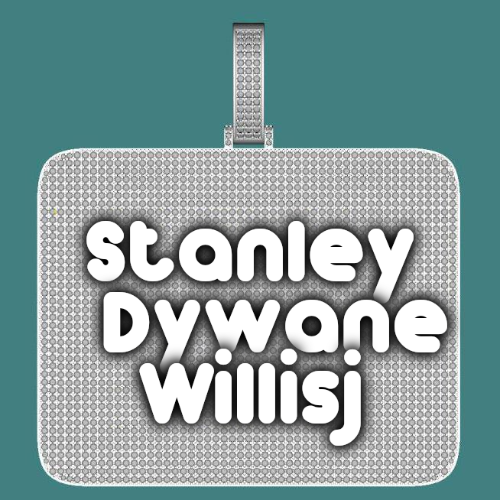 CUSTOM LETTER NECKLACE 3D BIG SQUARE