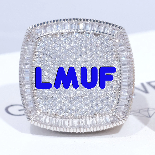 CUSTOM LETTER 3D ICED RING