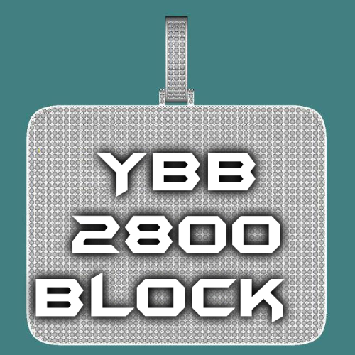 CUSTOM LETTER NECKLACE 3D BIG SQUARE