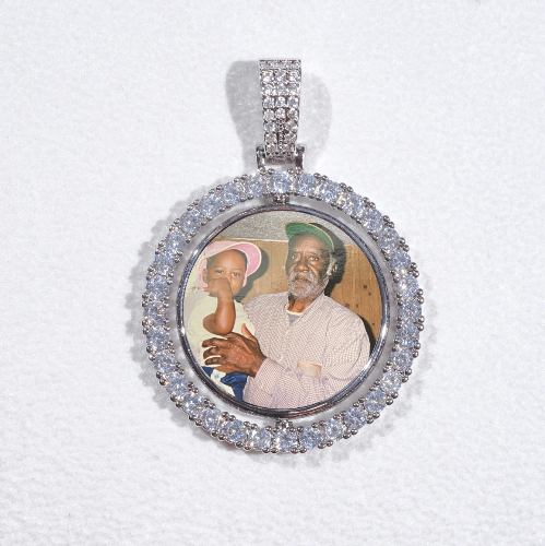 3D Spinning 2-Faced Custom Picture Pendant
