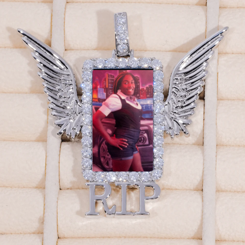 RIP WING 3D CUSTOM PICTURE PENDANT