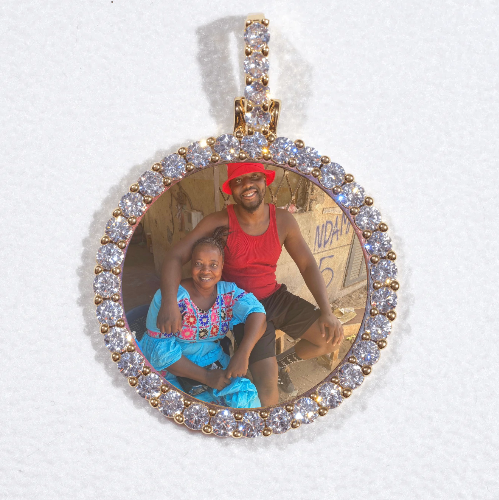 3D CIRCLE CUSTOM PICTURE PENDANT SMALL SIZE