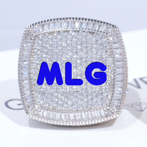 CUSTOM LETTER 3D ICED RING