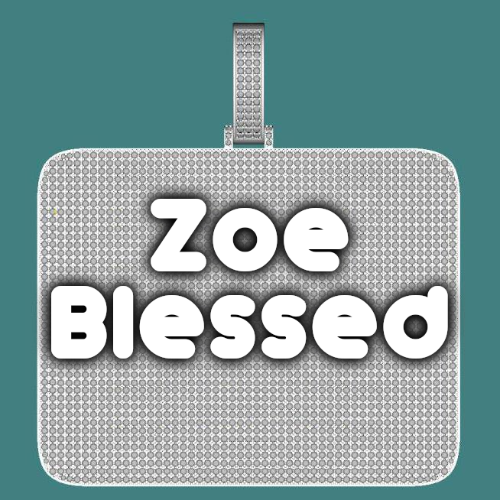 CUSTOM LETTER NECKLACE 3D BIG SQUARE