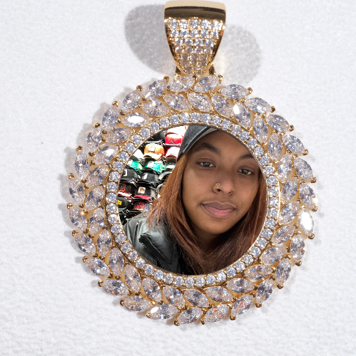 Large 3D Wheat Ear Custom Picture Pendant