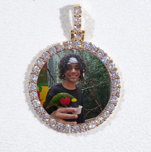 3D CIRCLE CUSTOM PICTURE PENDANT SMALL SIZE