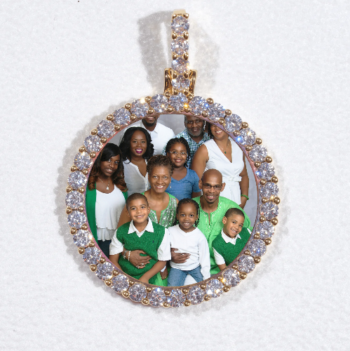 3D CIRCLE CUSTOM PICTURE PENDANT SMALL SIZE