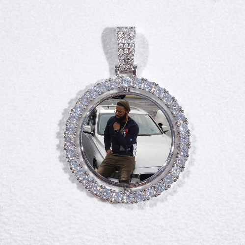 3D Spinning 2-Faced Custom Picture Pendant