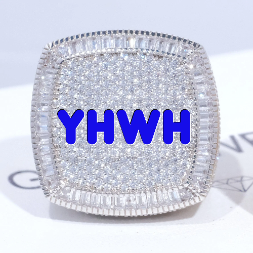 CUSTOM LETTER 3D ICED RING