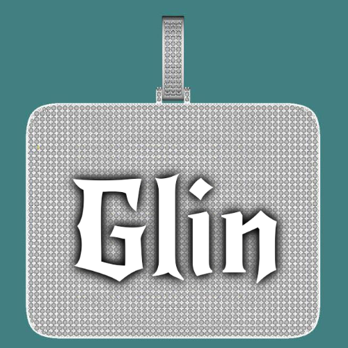 CUSTOM LETTER NECKLACE 3D BIG SQUARE