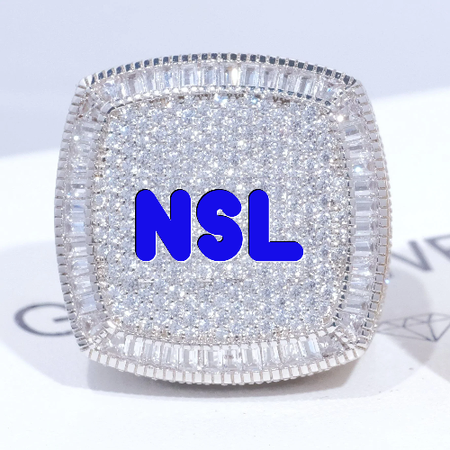 CUSTOM LETTER 3D ICED RING