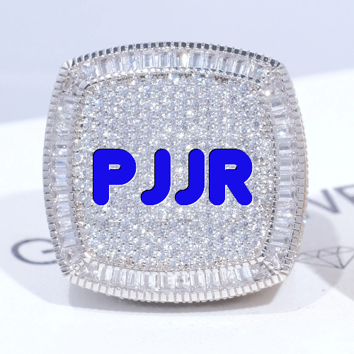 CUSTOM LETTER 3D ICED RING