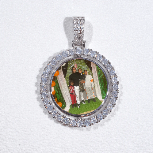 3D Spinning 2-Faced Custom Picture Pendant