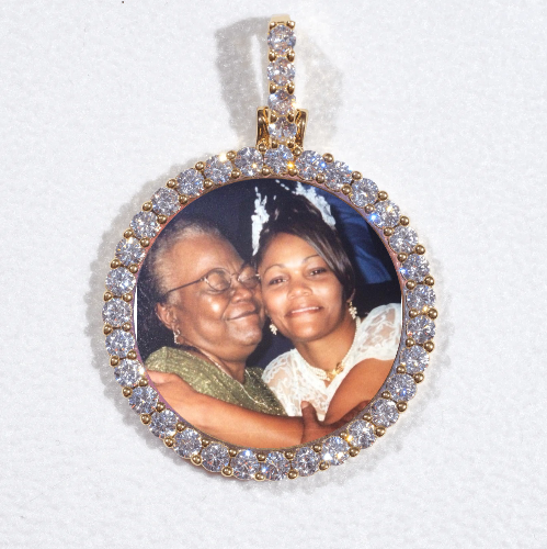 3D CIRCLE CUSTOM PICTURE PENDANT SMALL SIZE