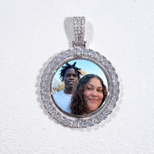 3D Spinning 2-Faced Custom Picture Pendant