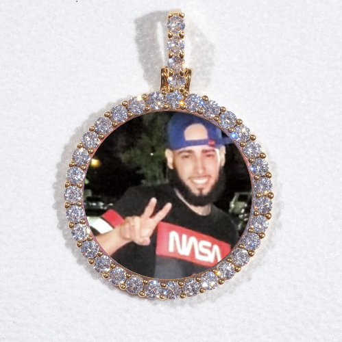 3D CIRCLE CUSTOM PICTURE PENDANT SMALL SIZE