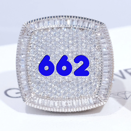 CUSTOM LETTER 3D ICED RING