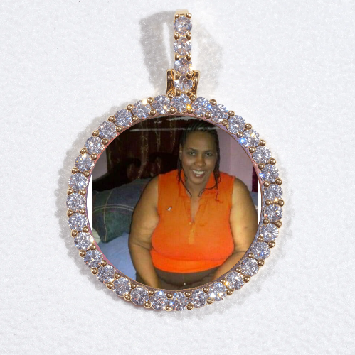 3D CIRCLE CUSTOM PICTURE PENDANT SMALL SIZE