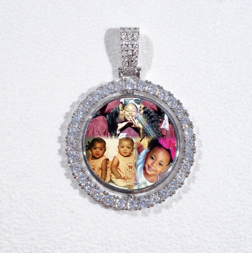 3D Spinning 2-Faced Custom Picture Pendant