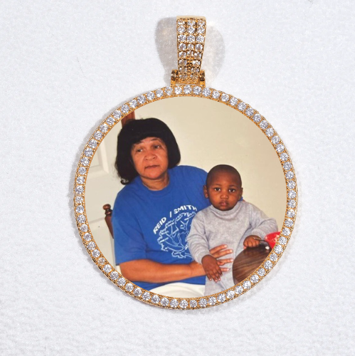 MEDIUM 3D CIRCLE CUSTOM PICTURE PENDANT