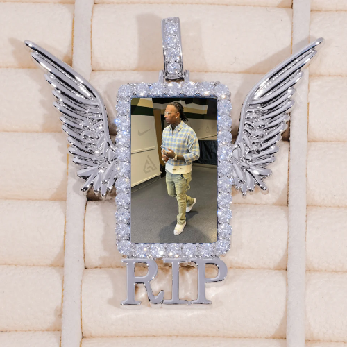 RIP WING 3D CUSTOM PICTURE PENDANT