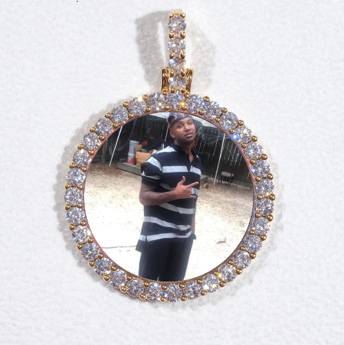 3D CIRCLE CUSTOM PICTURE PENDANT SMALL SIZE