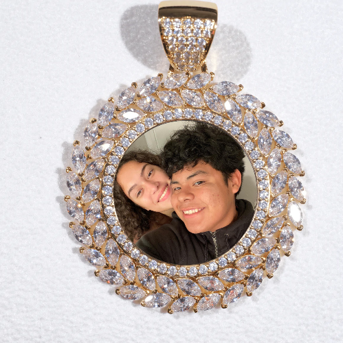 Large 3D Wheat Ear Custom Picture Pendant