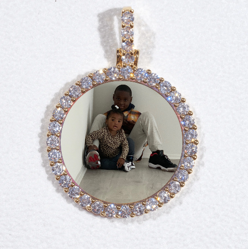 3D CIRCLE CUSTOM PICTURE PENDANT SMALL SIZE