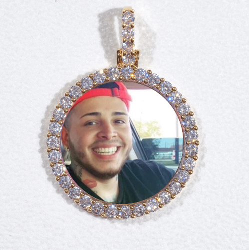 3D CIRCLE CUSTOM PICTURE PENDANT SMALL SIZE