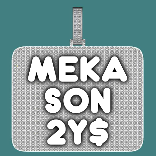 CUSTOM LETTER NECKLACE 3D BIG SQUARE